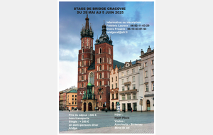 Voyage à Cracovie du 29 mai au 5 juin 2025